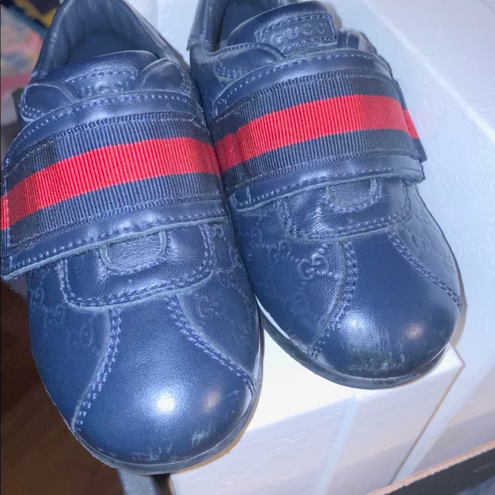 Gucci Web Sneakers Navy Blue